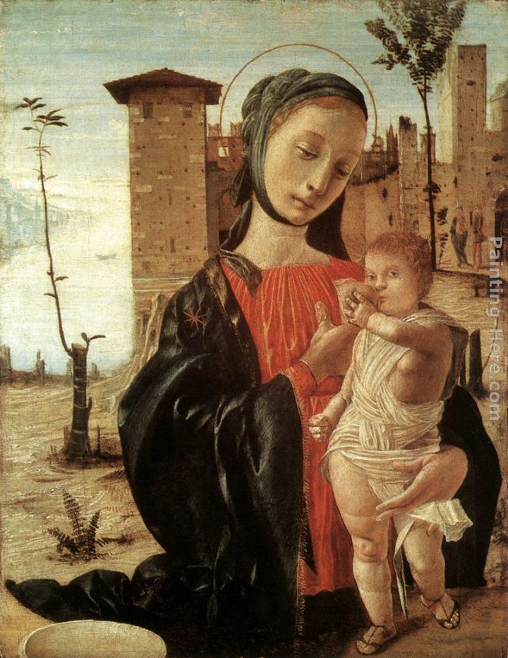 Madonna del Latte painting - Bramantino Madonna del Latte art painting